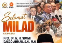 Ucapan Selamat Milad untuk Sufmi Dasco Ahmad
